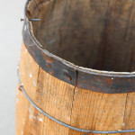 Open end of the small Vintage Wood Barrel