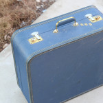 Hard-Side Blue Suitcase